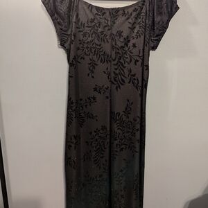 Elegant Black Floral Dress